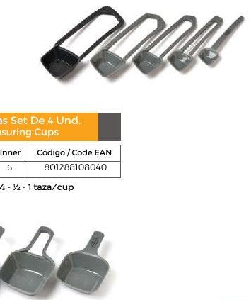 Cucharas Medidoras Set 5 Und.