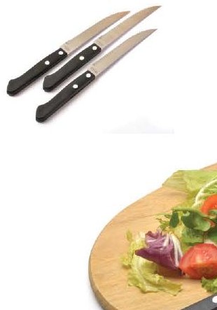Cuchillo de Parrilla Set 3 Pzas.