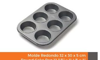 Molde para Ponque 6 Und. 26.5 x 18.5 x 3 cm