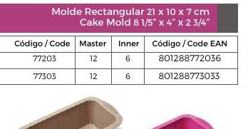 Molde Redondo 23 x 6.3 cm